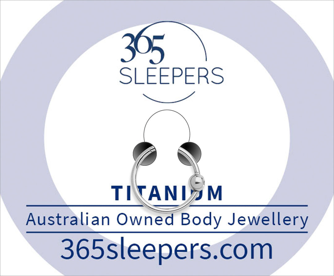 1 Piece 18G Titanium Gem BCR Ball Closure Ring Hinged Hoop Segment Ring Sleeper Earring