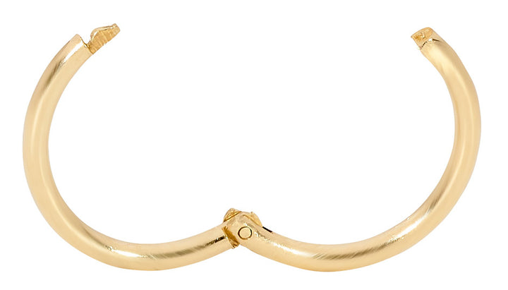 1 Piece Solid 9ct Yellow Gold Polished Hinged Hoop Sleeper Earring Body Piercing