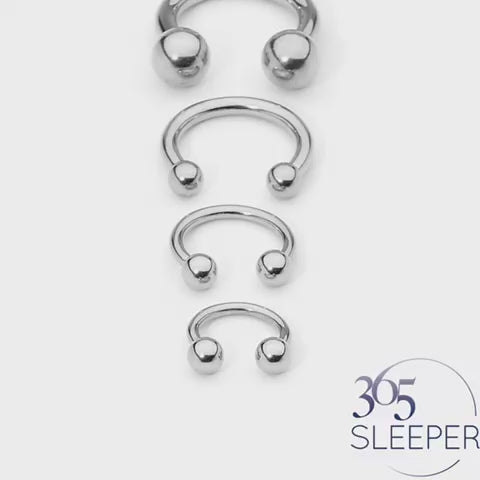 1 Stück Edelstahl 20G - 2G Circular Barbell Hufeisen Bar Body Piercing 6mm - 22mm