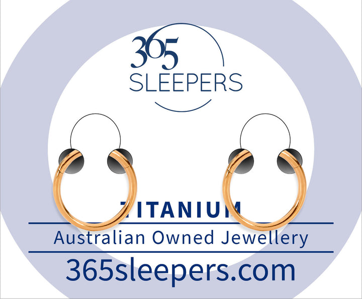 1 Pair 20G (thinnest) Titanium Polished Hinged Hoop Segment Rings Sleeper Earrings 6mm - 10mm