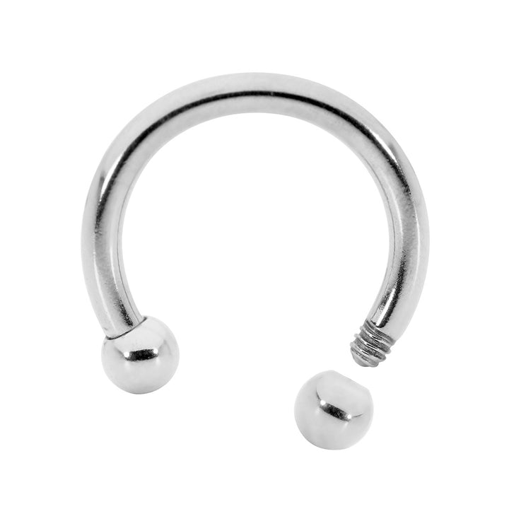 1 Stück Edelstahl 20G - 2G Circular Barbell Hufeisen Bar Body Piercing 6mm - 22mm