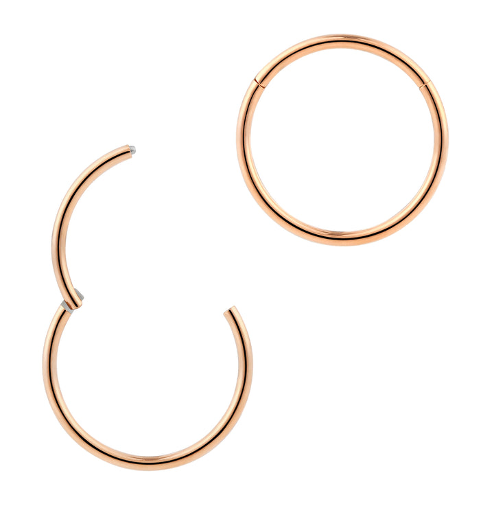 1 Piece 20G (thinnest) Stainless Steel Polished Hinged Hoop Segment Ring Piercing Earring 6mm - 10mm