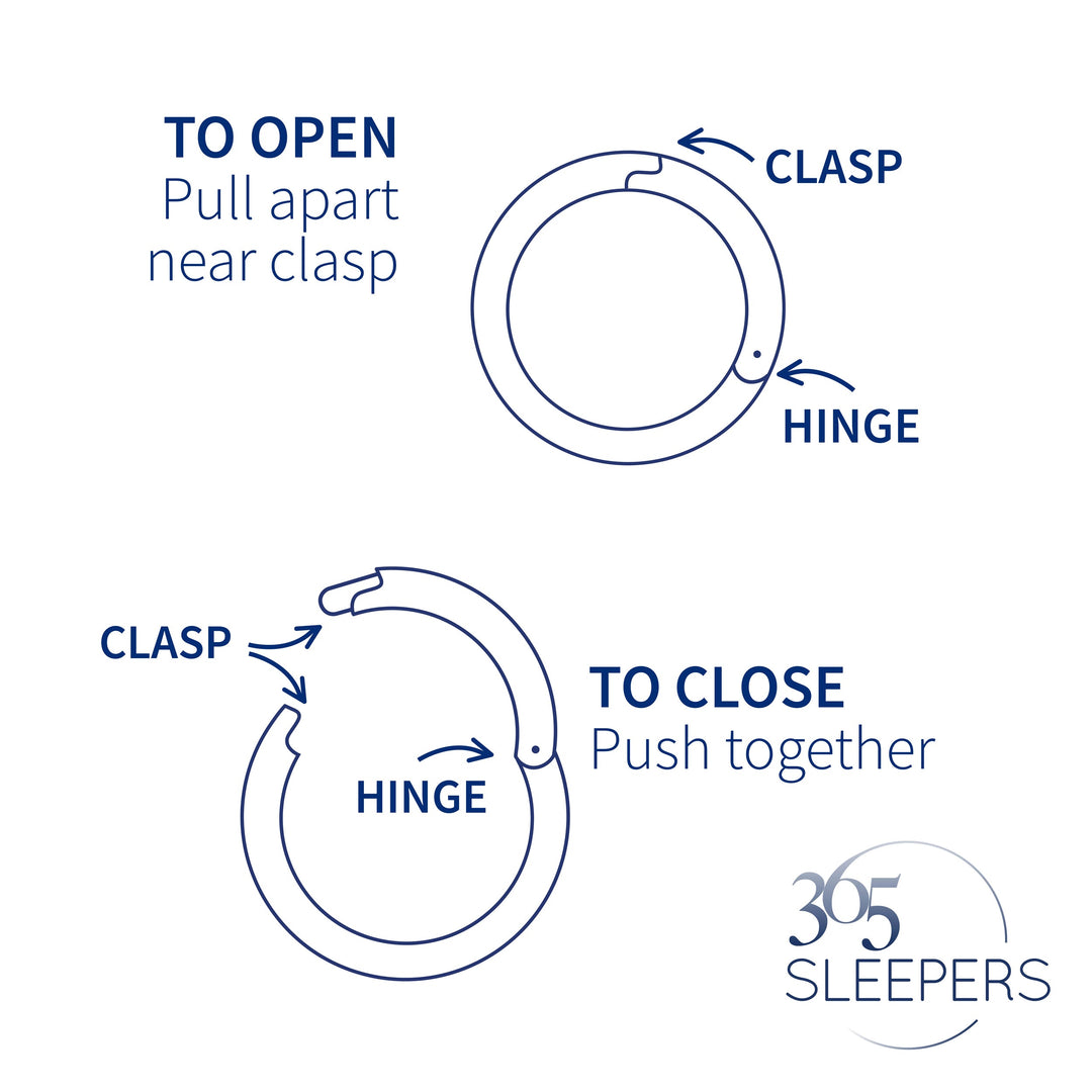 1 Pair 14G (thickest) Titanium Polished Hinged Hoop Segment Rings Sleeper Earrings 6mm - 12mm