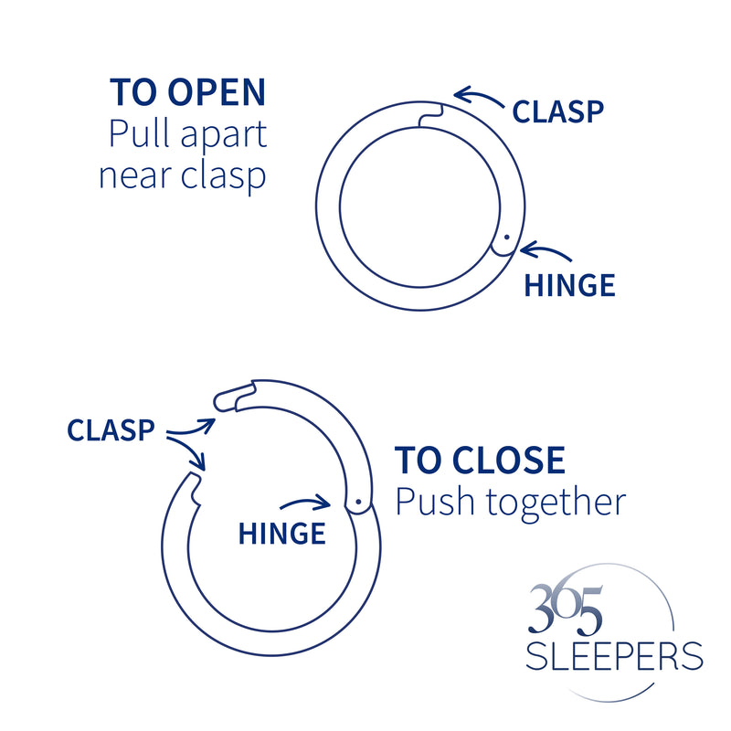 1 Piece 16G Stainless Steel Moon Hinged Hoop Segment Ring Piercing Earring