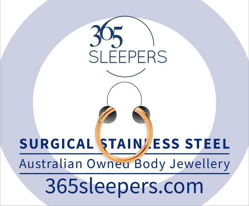 1 Piece 18G Stainless Steel Polished Hinged Hoop Segment Ring Piercing Earring