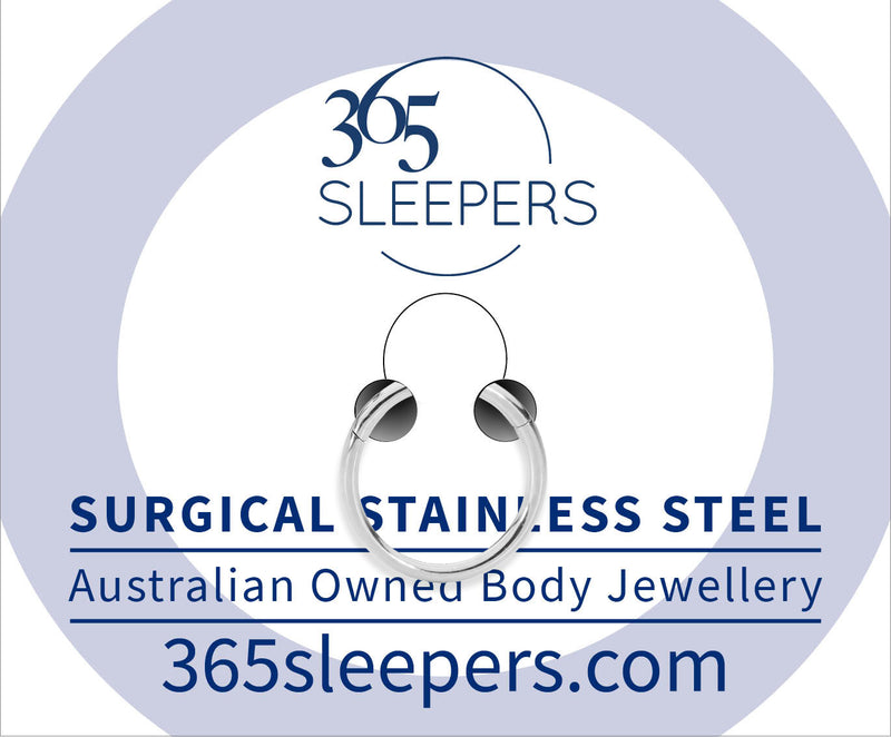 1 Piece 16G Stainless Steel Polished Hinged Hoop Segment Ring Piercing Earring