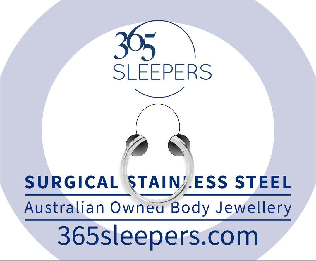1 Piece 14G Stainless Steel Polished Hinged Hoop Segment Ring Piercing Earring Body Jewellery