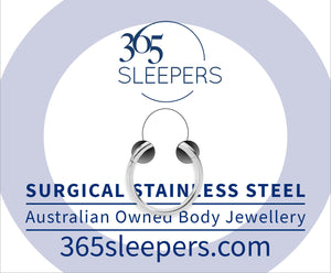 1 Piece 14G Stainless Steel Polished Hinged Hoop Segment Ring Piercing Earring Body Jewellery