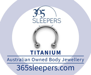 1 Piece G23 Titanium 16G 14G 12G 10G Internally Threaded Circular Barbell Horseshoe Bar Piercing