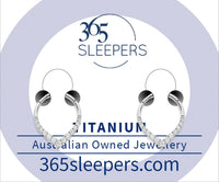 1 Pair 16G Titanium Gem Tear Drop Pear Shape Hinged Hoop Segment Rings Sleeper Earrings