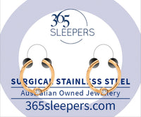 1 Pair 18G Stainless Steel Gem Ball Closure Ring BCR Hinged Hoop Segment Rings Sleeper Earrings