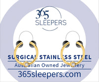 1 Pair 18G Stainless Steel Gem Ball Closure Ring BCR Hinged Hoop Segment Rings Sleeper Earrings