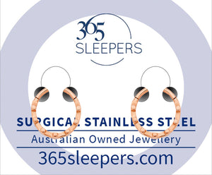 1 Pair 16G Stainless Steel Cross Hinged Hoop Segment Rings Sleeper Earrings