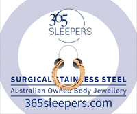 1 Piece 16G Stainless Steel Pave Gem Hinged Hoop Segment Ring Piercing Earring