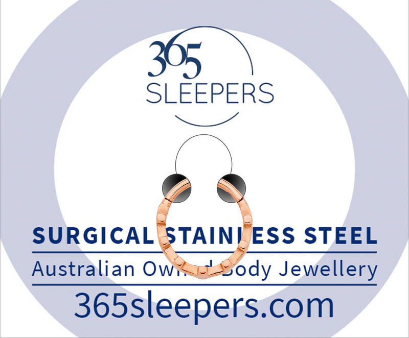 1 Piece 16G Stainless Steel Cross Hinged Hoop Segment Ring Piercing Earring