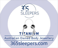 1 Piece 18G Titanium Gem BCR Ball Closure Ring Hinged Hoop Segment Ring Sleeper Earring