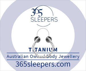 1 Piece 16G Titanium Gem Hexagonal Hinged Hoop Segment Ring Sleeper Earring Body Piercing