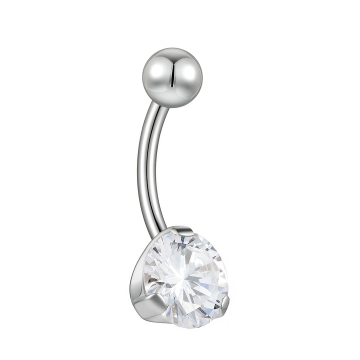 Piercing para ombligo de titanio G23 con gema 365 SLEEPERS, con rosca interna, de 8 mm, 10 mm, 12 mm y 14 mm, 14 g.