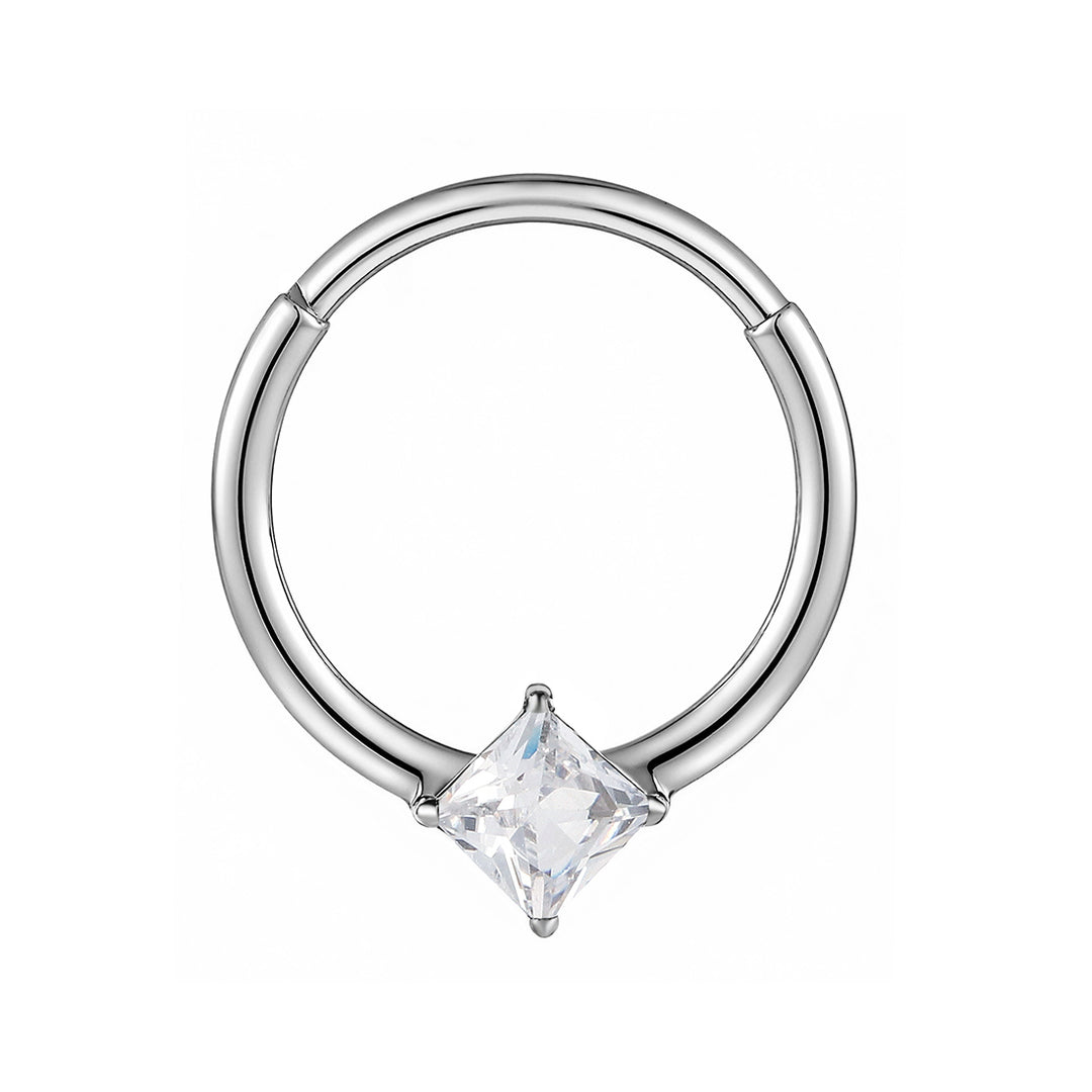 1 Paar 16G Titan 8mm - 12mm Doppelpfeil Scharnier Creolen Segmentringe Sleeper Ohrringe