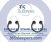 1 Pair 20G (thinnest) Stainless Steel Polished Hinged Hoop Segment Rings Sleeper Earrings