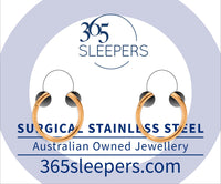 1 Pair 20G (thinnest) Stainless Steel Polished Hinged Hoop Segment Rings Sleeper Earrings