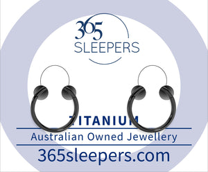 1 Pair 16G (thickest) Titanium Polished Hinged Hoop Segment Rings Sleeper Earrings
