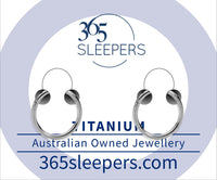 1 Pair 18G Titanium Polished Hinged Hoop Segment Rings Sleeper Earrings