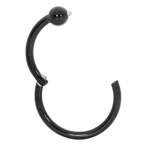 1 Piece 20G 18G 16G 14G Titanium Ball Closure BCR Hinged Hoop Segment Ring Sleeper Earring Body Piercing