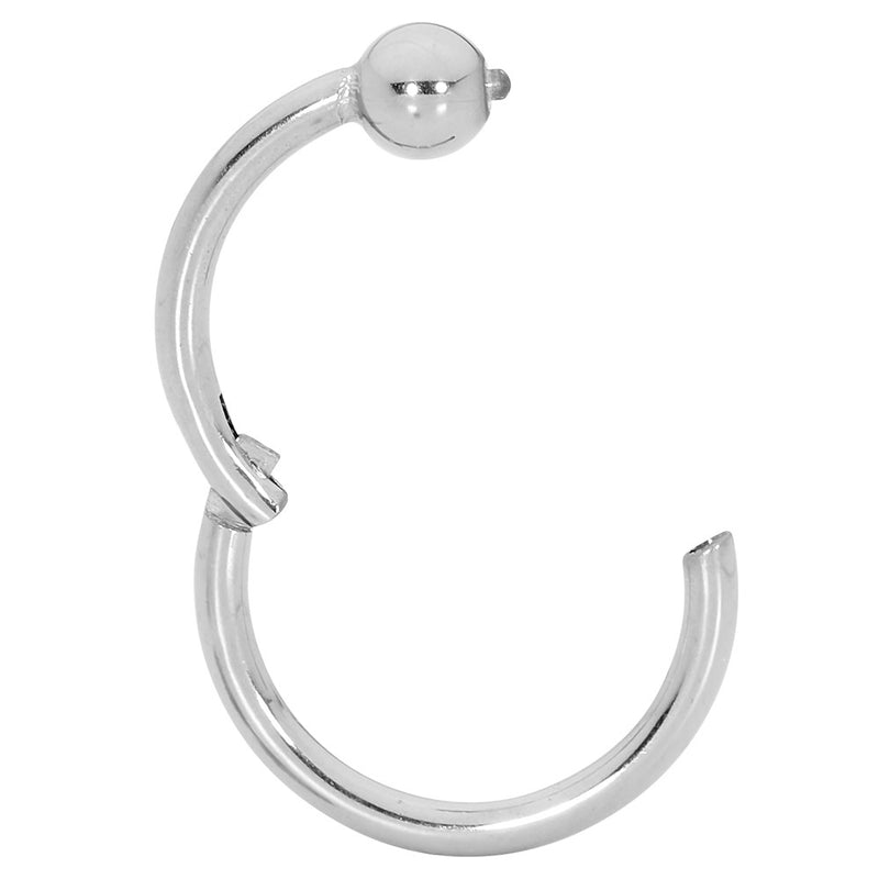1 Piece 20G 18G 16G 14G Titanium Ball Closure BCR Hinged Hoop Segment Ring Sleeper Earring Body Piercing